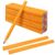 WYOMER 30 Pcs Carpenter Pencils – Octagonal Hard Black Woodworking Pencils, Heavy Duty Construction with 15cm Scale for Wood, Brick, Concrete Marking（Yellow）