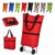 WYVFBEK Foldable Shopping Bag with Wheels, 2027 Upgraded 2 In 1 Foldable