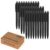 WY WENYUAN 30 Pcs Black Pens Bulk, 1.0mm Bold Point Quick Drying Ballpoint Pens, Retractable Bulk Pens for Smooth Writing