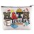 WZMPA Math Teacher Cosmetic Bag – Multicolor Letter Print – Waterproof Canvas – Zipper Closure – Unisex-Adult – Travel/On-The-Go Makeup Storage