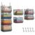 X-cosrack 4 Tier Hanging Closet Organizer Foldable Hanging Storage Basket