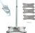 X-Type Microfiber Hardwood Floor Mop, Hand Free Washing Flat Mop, with 3 Replacement Pads, for Home Kitchen Hardwood Laminate Wood Ceramic Tiles Floor Cleaning