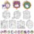 X1zuue Halloween Ghost Art Craft Coloring Magnet Kit for Kids DIY Game Decor