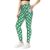 XAOman High Waist Flag of Nigeria Print Yoga Pants for Women Black