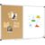 XBoard Magnetic whiteboard 36 x 24 – Combo Whiteboard Dry Erase Board Cork Board 36 x 24