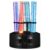 XDTKJDZ 4 Pc Noble Gas Glow Tubes Set, Sealed Gas Discharge Tube Set, Ne/ar/ke/xe, with Excitation Base, Modular Glowing Tubes for Classroom, Home Decor, Labs