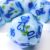 XENOLUX Resin DND Dice Set, Polyhedral RPG Dice for Dungeons and Dragons, Blue Rose Design for Tabletop Board Games (L3)