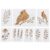 Xevaldric Reusable Christmas Painting Stencils Set PET Plastic Garden
