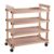 Xevaldric Solid Beechwood Art Cart Storage Organizer with Caster Wheels Rolling Utility Studio Taboret Multifunctional Studio Special Painting Cart Multi-Layer for Supplies & Classroom Utility