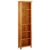 XHNIFBN 70.9″ Tall Solid Oak 6 Tier Rustic Bookcase 20.5 x 8.7 in Narrow Shelving Unit Brown Natural Wood Display Shelf for Living Room Study Bedroom