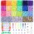 XIANNVXI 18color Clay Beads Kit for Friendship Bracelet 8mmClay Kandi Letter Beads Kit for Jewelry Making DIY Crafts