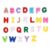 XIHIRCD 26pcs A-Z Large Letter Beads, Chunky Alphabet Beads (Candy Color)