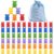XINHUIDALSQ Rainbow Counting Bears Set of 60, 6 Colors Sorting Teddy Plastic Bears Math Manipulatives for Toddlers, 1 Inch Bear Conters Ages 3+ Kids