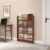 XINMAIZI Narrow Behind The Door Bookshelf, Freestand Open Book Shelf