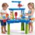 XINNOVEL 3-Tier Sand and Water Table for Kids, Summer Outdoor Beach Outside Backyard Activity Sensory Kids Sand and Water Table, Birthday Gifts for Toddler Boys Girls Ages 3 4 5 6 7 8