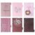 XiowDow 6 Tabs A5 Binder Divider Single Sided Rose Printed Paper Index Dividers 6 Holes Page Separator for Organizing Notebook Planner Folder (A5 Rose)