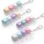 Xirtolve Keyboard Fidget Toy Keychain, 4 Pack, 2 Clicky, 1 Creamy, 1 Silent