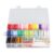 Xixian 50 Color Embroidery Floss Set with Needles Scissors Box, Mercerized Cotton Cross Stitch Thread for Friendship Bracelets DIY Needlework Crafts
