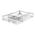Xixian Desk Drawer Organizer with NonSlip Pads & 5 Compartments – Metal Mesh Storage Tray for Home Office (Silver)