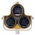 Xixian Triple Prism 64mm for Total Station, 030mm Offset Optical Glass Reflector with ABS Shell, Surveying Tool Instruments Tunnel Mine Highway Detection