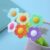 XJPWZER 6Pcs Silicone Kawaii Sun Flower Stationery Office School Supplies Sweet Pretty Lovely Gel Pen Random Color(Ink Color-Blue)
