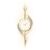 XJPWZER Clock Decorative Painting Living Room TV Background Wall Lights Stereoscopic Glowing(44 * 120cm)