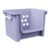 XKIOLED Large Open-Front Stackable Toy Storage Basket With Handles, Purple Organizer Bin For Toys, Books, Playroom, Bedroom And Home Organization, 16.5″ W X 20.88″ L X 13.13″ H