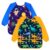 XLSXEXCL 2 Pack Kids Art Smocks, Toddler Painting Smock with 3 Pockets
