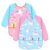 XLSXEXCL 2 Pack Kids Art Smocks, Toddler Painting Smock with 3 Pockets, Artist Aprons for Children for Painting, Cooking, Crafting (Pink, blue, 45x60cm)