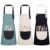 XLSXEXCL 3 Pack Kids Artist Aprons for Painting, Adjustable Waterproof Art Apron with Big Pockets Girls Boys Aged 6-8 Art Aprons for Painting Crafting Gardening Cooking Baking