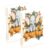 Xmycdz Cute Baby Elephant Pumpkin Spiral Notebook -1Pcs College Lined Journal Notebook 120 Pages 8.3x 5.7x 0.4in Detachble 2 Five-Hole Ring College Ruled Notebooks for Study Notes