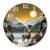 XNM 12 Inch Deer Glass Wall Clocks Battery Operated