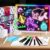 XoBathti 16″ LED Drawing Board for Kids – Light Up LED Note Board with Colors & 18 Tracing Stencils, Birthday Gifts for Girls Ages 5-12, Glow Doodle Pad Art Set, 39PCS