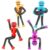 XONTEUS Easter Basket Stuffers for Kids, Robot Pop Tubes Fidget Toys (4 Pack) – Sensory Toys for Autism & ADHD, Stretch and Connect Toddler Toys for Travel & Airplane Activities