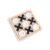 XO Three-in-a-Row Tic-Tac-Toe Wooden Game Set – Classic Strategy Puzzle for All Ages(Black)