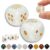 Xovnfp Natural Mahjong Dice Set of 2 with Storage Case