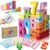 XPQKDC Wooden Number Building Blocks – 20Pcs Stacking for 3+ Years Old Kids, Digital Building Blocks, 1-10 Digital Blocks Toys, Balance Competition Toy, Educational Gift for Boys and Girls