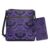 Xpyiqun Gothic Bats Leather Crossbody Purse and Wallet Set for Women 2PCS