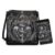 Xpyiqun Gothic Skull Leather Wallet Purse Set for Women Crossbody Bag 2PCS