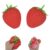 Xroufi 2pcs Strawberry Squeeze Slow Rising Squeezable Fruit Fidget Toy for School Home Portable Desk Accessory Red One Size