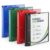 XRUNMIX 1 Inch Expandable 3 Ring Binder, Retractable Spine, Clear View Front Cover, Round Ring, Holds up to 200 Sheets, 8.5 x 11 Letter Size, 4 Pack