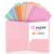 Xrunmix 6 Pack Plastic Folders with Pockets, Extra Thick 2 Pocket Folders, Stay-Put Tabs for Letter Size Paper, Aesthetic Pastel Colors, Water-Resistant File Folders for School, Office & College (12)