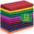 XSEINO 12 Rolls 8″x35″ 1.4mm Thick Soft Felt Fabric Sheet 12 Assorted Dark Series Colors Felt Pack for DIY Craft Sewing Squares Nonwoven Patchwork
