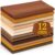 XSEINO 12 Rolls 8″x35″(20.5x90cm) 1.4mm Thick Soft Felt Fabric Sheet 12 Assorted Brown Series Colors Felt Pack for DIY Craft Sewing Squares Nonwoven Patchwork
