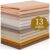 XSEINO 13 Rolls 8″x35″ 1.4mm Thick Soft Felt Fabric Sheet 13 Assorted Light Brown Series Colors Felt Pack for DIY Craft Sewing Squares Nonwoven Patchwork