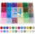 XSEINO About 1200PCS 6mm Glass Beads Bracelet Making Kit,24 Colorful Nature Series Colorful Crystal Beads for Bracelet and Jewelry Making and DIY Crafts,Friendship Bracelets