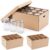 Xuhal 4 Pack Mason Jar Storage Boxes for 64 oz Wide Mouth and Regular Jars, Cardboard Canning Jar Organizer with Dividers and Handles, Stackable Moving Storage for Pantry and Canning Supplies