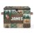 Xujelvan Customized Large Storage Bin with Name Bear Rustic Cabin