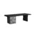 XUNTING Home Office Desks Solid Wood Small Boss Office Workbench, Suitable for Hall, Home, Company President Computer Black Single Table Study Table