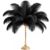 XunYee 12 Pcs Large Natural Ostrich Feathers 20-22inch Plumes, Black